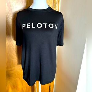 Peloton Black Tee with White Logo